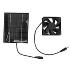 Solar Panel Fan Exhaust Air Ventilation Heat Dissipation Tool for Greenhouse Shed