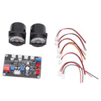 2pcs VU Level Meter Power Amplifier VU Panel Meter with Driver Board for Recording Studio 12V‑18V