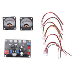2pcs VU Level Meter Power Amplifier VU Panel Meter with Driver Board for Recording Studio 12V‑18V