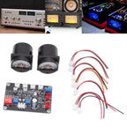 2pcs VU Level Meter Power Amplifier VU Panel Meter with Driver Board for Recording Studio 12V‑18V