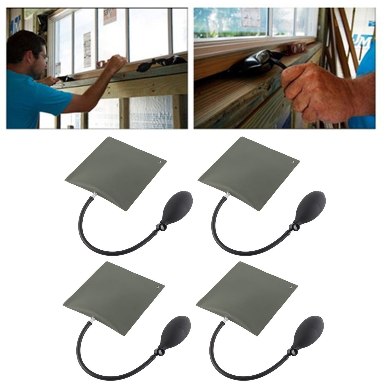 4pcs Air Shim Pump Door Window Installation Air Cushion Thicken Fiber Air Wedges Alignment Tool for Household