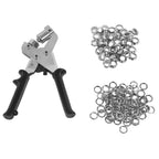 Punch Plier Belt Leather Manual Portable Hole Puncher Kit with Eyelet Buckles for Tent Awning