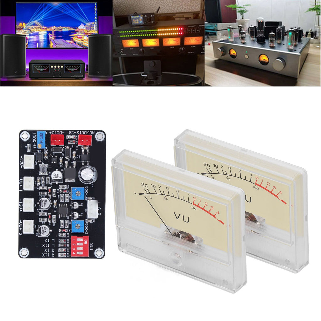 High Accuracy Power Amplifier VU Meter Preamplifier Audio Level Meter with Driver Board