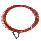 Steel Wire Measuring Rope Plastic Coated Construction Site Measuring Rope with Pull Ring for Railway Farmland 30m/98.4ft