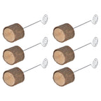 20Pcs Premium Wood Place Card Holders with Swirl Wire Name Cards Photo Holders for Wedding Birthday Festival