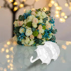 12pcs Umbrella Shaped Candy Box Portable Cute Exquisite Plastic Packaging Gift Box for Birthday PartyWhite
