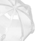 12pcs Umbrella Shaped Candy Box Portable Cute Exquisite Plastic Packaging Gift Box for Birthday PartyWhite