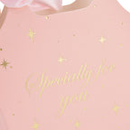 50Set Innovative Candy Box Paper Candy Bags with Ribbons for Christmas Parties Birthdays WeddingsPink with Light Pink Ribbon