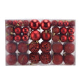 100pcs Christmas Ball Ornaments Shatterproof Hanging Balls for Christmas Tree Party DecorationRed