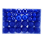 100pcs Christmas Ball Ornaments Shatterproof Hanging Balls for Christmas Tree Party DecorationBlue