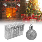 100pcs Christmas Ball Ornaments Shatterproof Hanging Balls for Christmas Tree Party DecorationSilver