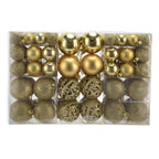 100pcs Christmas Ball Ornaments Shatterproof Hanging Balls for Christmas Tree Party DecorationGold