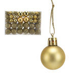100pcs Christmas Ball Ornaments Shatterproof Hanging Balls for Christmas Tree Party DecorationGold