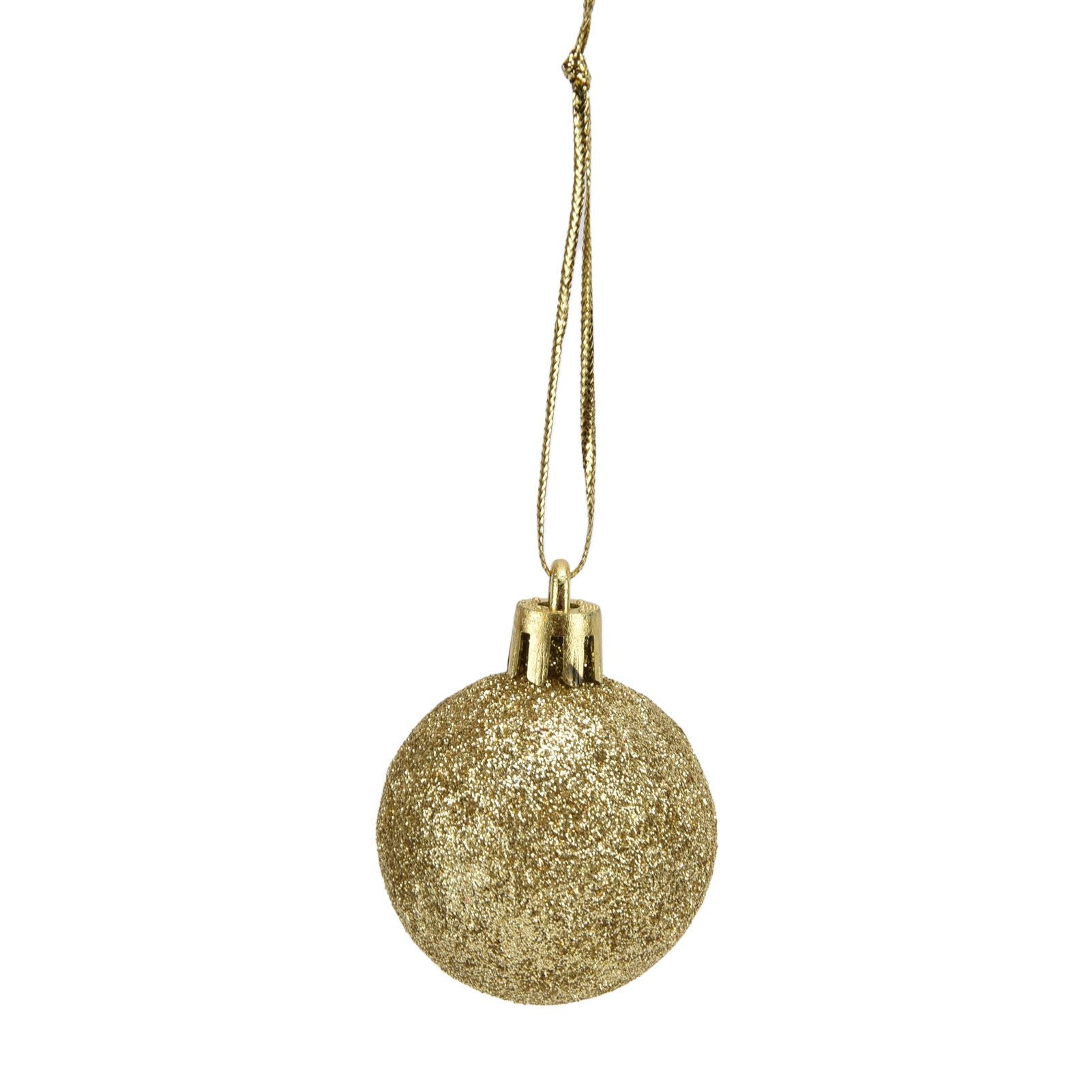 100pcs Christmas Ball Ornaments Shatterproof Hanging Balls for Christmas Tree Party DecorationGold