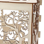 Greeting Card Box DIY Wooden Couple Deer Wedding Card Case Sign in Box Decoration Box