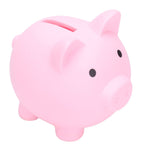 Piggy Bank Rugged Durable Vinyl Cartoon Animal Pig Coin Cash Piggy Bank Boy Girl GiftPink
