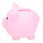 Piggy Bank Rugged Durable Vinyl Cartoon Animal Pig Coin Cash Piggy Bank Boy Girl GiftPink