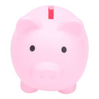 Piggy Bank Rugged Durable Vinyl Cartoon Animal Pig Coin Cash Piggy Bank Boy Girl GiftPink
