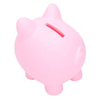 Piggy Bank Rugged Durable Vinyl Cartoon Animal Pig Coin Cash Piggy Bank Boy Girl GiftPink