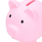 Piggy Bank Rugged Durable Vinyl Cartoon Animal Pig Coin Cash Piggy Bank Boy Girl GiftPink