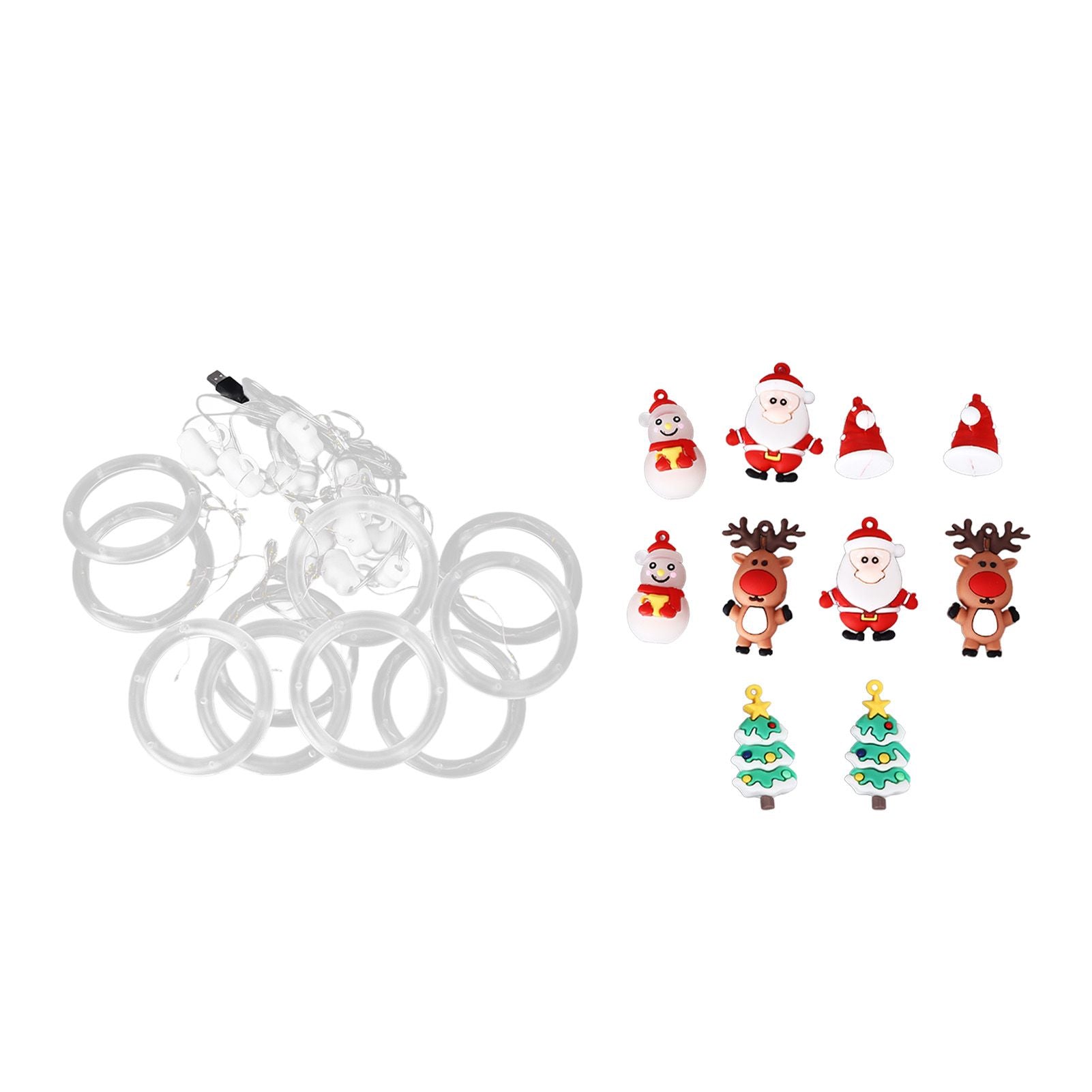 Christmas Led Lights Simple Installation Low Voltage High Safety Soft Light Romantic Hanging Christmas Lights