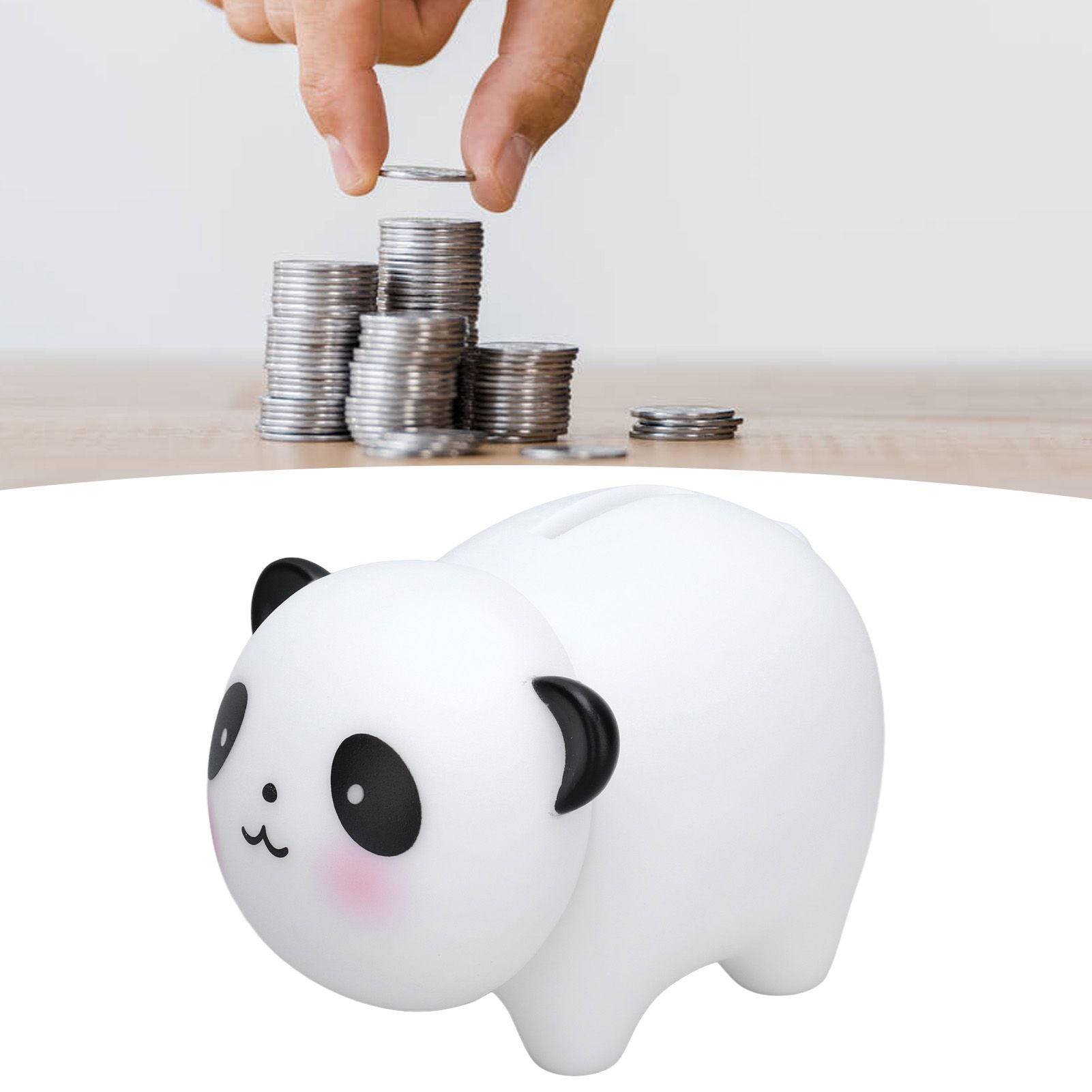 Piggy Bank Safe Poisonless Material Sturdy Durable Lovely Appearance Coin Bank for Boys Girls ChildrenPanda