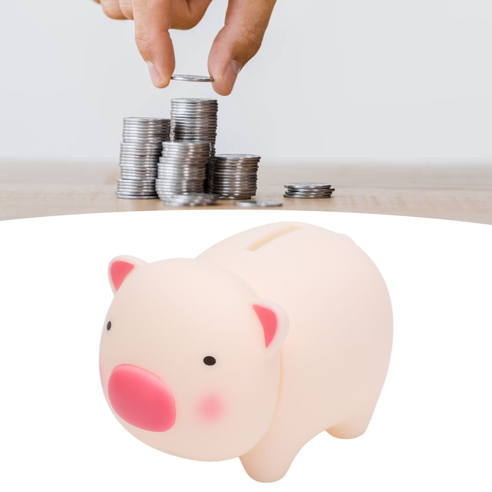 Piggy Bank Safe Poisonless Material Sturdy Durable Lovely Appearance Coin Bank for Boys Girls ChildrenPig