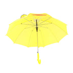 Kid Umbrella Lovely Cartoon Animal Easy Operation Light Weight Girls Umbrella for Raining Clear DayYellow
