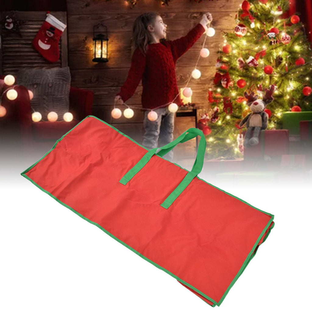 Christmas Tree Storage Bag Bright Red Protective Safe Reliable Durable Portable Organizer for Home