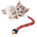 Interactive Cat Toy Smart Sensing Electronic Toy Snake Simulation Animal Model for Pet Obstacle Avoidance Training