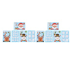 2Set Christmas Sticker DIY Window Glass Sticker Deer Snowman Decorative Sticker for Party Festival