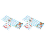 2Set Christmas Sticker DIY Window Glass Sticker Deer Snowman Decorative Sticker for Party Festival