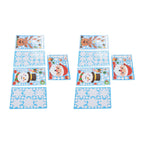 2Set Christmas Sticker DIY Window Glass Sticker Deer Snowman Decorative Sticker for Party Festival