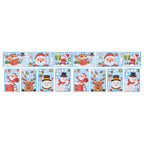 14pcs Christmas Stickers Cute Snowflake Reindeer Elf Pattern Christmas Window Clings for Window Glass Party Decorations