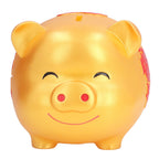 Piggy Bank Cute Cartoon Shape Anti Falling Pig Money Box for Children Gift Home Decoration Coins StorageLarge Size Gold