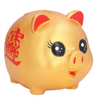 Piggy Bank Cute Cartoon Pig Shape Anti Falling Kids Coin Bank for Gift Home Decoration Coins StorageMiddle Size(700 Pieces Storage)
