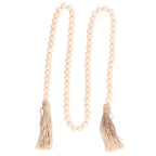 Wood Bead Garland Hand Crafted Fine Workmanship Comfortable Hold Bohemian Style Prayer Beads