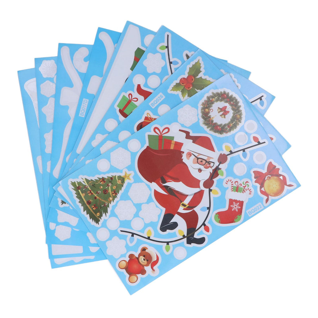 Christmas Stickers DIY Production Cute Appearance Fine Workmanship Christmas Window Clings