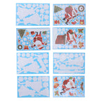 Christmas Stickers DIY Production Cute Appearance Fine Workmanship Christmas Window Clings