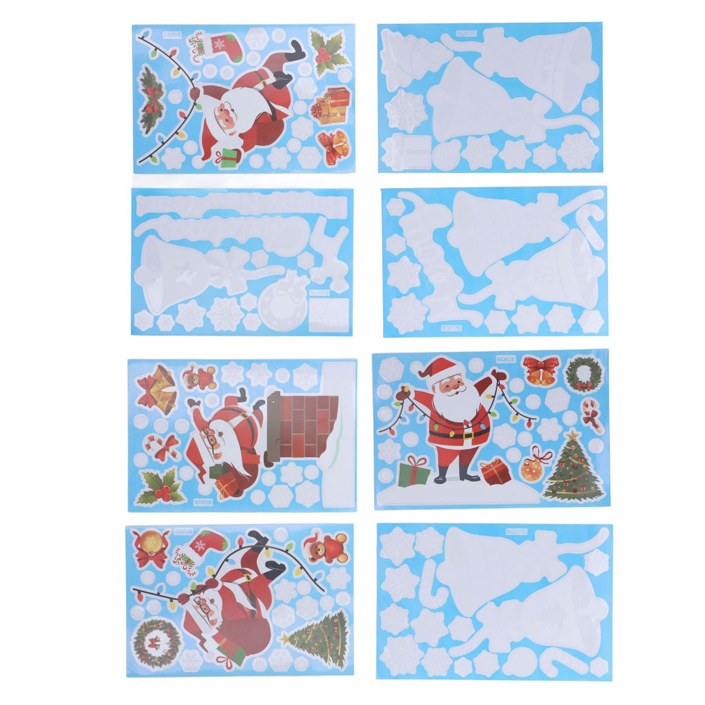 Christmas Stickers DIY Production Cute Appearance Fine Workmanship Christmas Window Clings