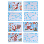 Christmas Stickers DIY Production Cute Appearance Fine Workmanship Christmas Window Clings