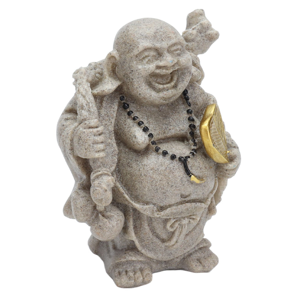 Buddha Statue Resin Mini 8cm Maitreya Laughing Buddha Figurine for Home Office Decoration Gift Collection