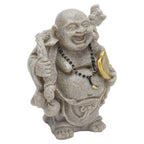 Buddha Statue Resin Mini 8cm Maitreya Laughing Buddha Figurine for Home Office Decoration Gift Collection