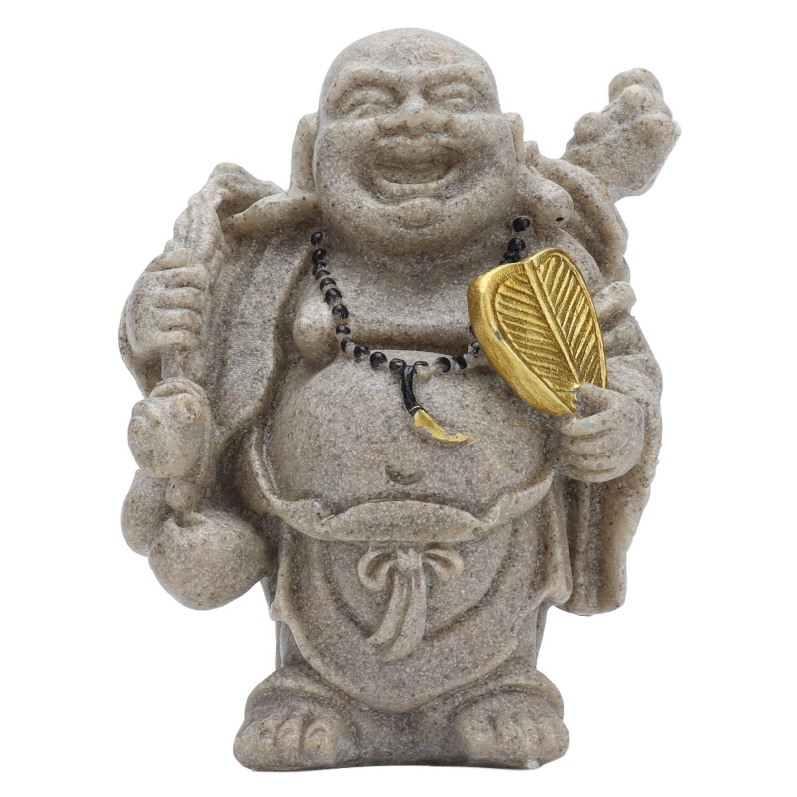 Buddha Statue Resin Mini 8cm Maitreya Laughing Buddha Figurine for Home Office Decoration Gift Collection