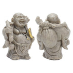 Buddha Statue Resin Mini 8cm Maitreya Laughing Buddha Figurine for Home Office Decoration Gift Collection