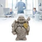 Buddha Statue Resin Mini 8cm Maitreya Laughing Buddha Figurine for Home Office Decoration Gift Collection