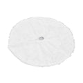 Christmas Tree Skirt Snowy White Christmas Tree Mat for Xmas Festive Holiday Party Decoration Ornaments