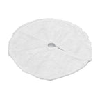 Christmas Tree Skirt Snowy White Christmas Tree Mat for Xmas Festive Holiday Party Decoration Ornaments