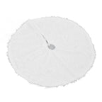 Christmas Tree Skirt Snowy White Christmas Tree Mat for Xmas Festive Holiday Party Decoration Ornaments