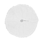 Christmas Tree Skirt Snowy White Christmas Tree Mat for Xmas Festive Holiday Party Decoration Ornaments